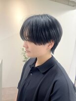 ユニ 江坂(Uni.)&nbsp;シースルーマッシュウルフ　　韓国風ウルフ　センターパート