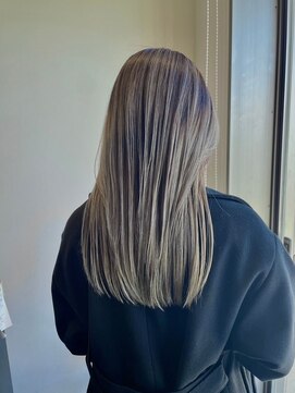 ヘアーラニッシュ 柏の葉キャンパス店(hair Lanish) 脱白髪染めシャドウルーツ/20代30代40代/シアグレージュ