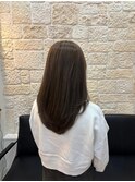 大人かわいいブラウン春カラー　うる艶ロング髪質改善＃3