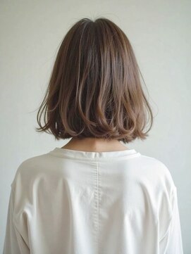 アンドヘアサロン(AND hair salon) くせ毛カット/ワンレンボブ/マロンベージュ