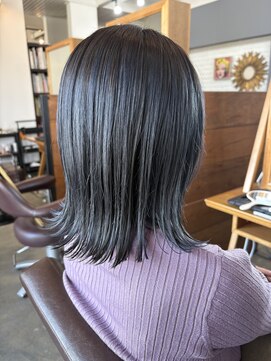 ヴィアルス 花山店(VIARS) 外ハネボブ×透明感カラー