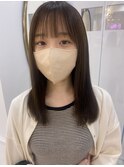 ストレートパーマで、ツヤサラロング<原田>
