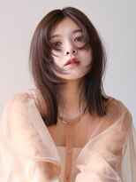 シスタ(SISTA)&nbsp;切りっぱなしロブフェイスレイヤーマロンブラウン