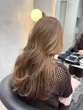 ロンドポレール 北千住(Lond polaire) くびれヘア/アプリコットオレンジ/レイヤーカット/ブリーチなし