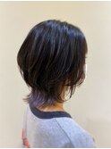 ショートウルフ×インナーカラー