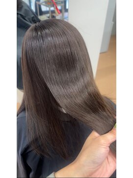 ヌエン 渋谷(NU/EN) ブリーチなしグレージュカラー×髪質改善トリートメント