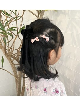 kids × hair arrange