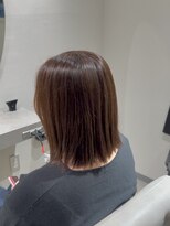 エルピス 大和店(elpis)&nbsp;ツヤ感ブラウンの大人ナチュラルボブ