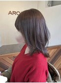トレンド韓国風◎ブリーチなしモカブラウン×くびれヘア