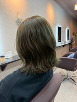 パーミルヘアーピピ(permille hair pipi) オリーブグレージュ×レイヤーボブ