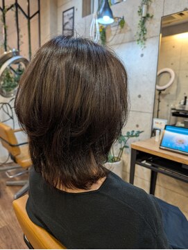 ミューズ 藤が丘店(MUSE) After/50代/白髪ぼかし×レイヤーカット