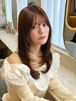 ルームバイシー 新宿(Loom. by Sea)&nbsp;イメチェン×ピンクベージュ[アンブレラカラー/前髪]