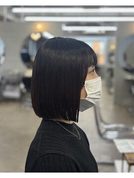 リラクオーレ 三宮 元町(LIRA CUORE) ミニボブ×髪質改善酸性縮毛矯正の相性抜群です♪
