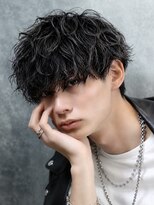 エイド 本店(aid)&nbsp;ツイストスパイラルパーマ刈り上げツーブロック無造作マッシュ