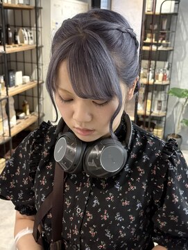 エル ヘアサロン なんば店(eL) パープルシルバー/ブリーチ2回～@AZUSA