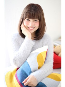 ノラ ヘアーサロン(NORA HAIR SALON) 小顔似合わせカット前髪ナチュラルアッシュストレートワンカール