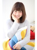 小顔似合わせカット前髪ナチュラルアッシュストレートワンカール