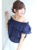夏のふんわりアレンジアップ