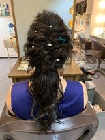 着付けヘアセット専門店 ウィズ(With) 編みおろしポニー