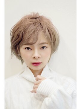 ヘアサロン ロータス(Hair Salon Lotus) Hair salon Lotus ショートボブ×ミルクティーベージュ
