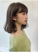 【GARDEN 田中麻由】ワンカールナチュラルボブ小鳥ベージュ