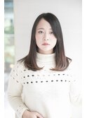 黒髪/グレーベージュ/レイヤーロング/前髪パーマ/銀座/髪質改善
