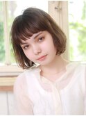 ふんわり柔らかカール重ねボブ 2