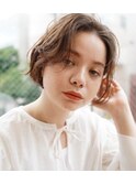 ナチュラルワンカールパーマボブ