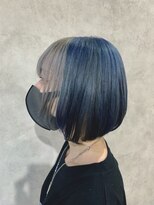 ターフタカサキディエル(TURF TAKASAKI D.L)&nbsp;ホワイト×ブルー♪フェイスフレーミング