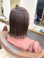 ネオリーブアイム 横浜西口店(Neolive aim)&nbsp;朝楽スタイル☆大人の切りっぱなし外ハネボブ【横浜】