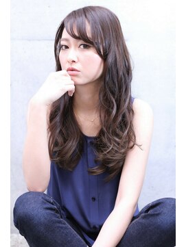 リル 西宮(LiL') 【LiL'西宮】ウェービーグラマラス_斜めバング_ブラージュ