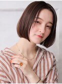 大人可愛い小顔美髪ツヤ髪ヘルシースタイルヘイリーボブA2