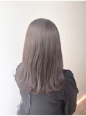 美髪/大人かわいい/こなれミディ/サンドベージュ