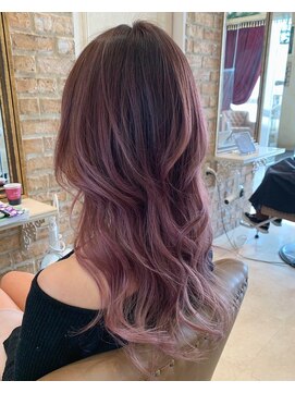 クエントバイアルティナ 大宮店(cuento by artina) シアーピンク×バレイヤージュ