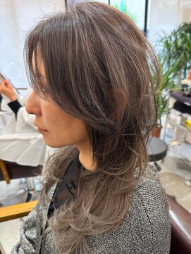 オンカラー(ON.COLOR) 大人ハイライトグラデーショングレージュロング