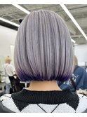 保存必須【ハイトーンボブ&エンドカラー】シルバー