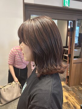 ナビッジ(NABIGE) 外ハネボブ/外ハネ/艶カラー/スタイリスト/中原雄哉