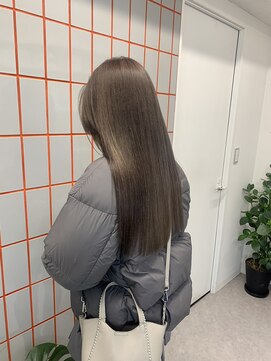 ペレ 渋谷(PELE) 切りっぱなしボブ/エアリーロング/美髪/ピンクブラウン/渋谷