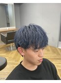 神戸/三ノ宮/元町メンズサロン透明感あふれるブルーカラー