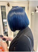 ブリーチ　ケアブリーチ　ブルー　ブルーカラー　横浜