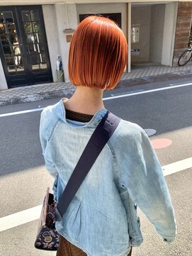 ティル(till) 【till_kage】パツッとボブ＋オレンジカラー