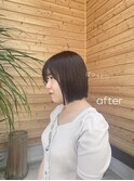 ロングからバッサリイメチェン！ぱつっとボブ♪