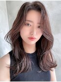 小顔レイヤーひし形美人シルエット/透明感カラー