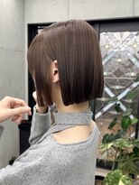 ジーナ 渋谷本店(Zina)&nbsp;ナチュラルベージュ×タッセルボブ