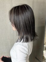 ラック(LUCK)&nbsp;コントラストハイライト/船橋/くすみベージュ/細めハイライト