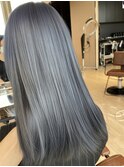 グレージュ　ブルーブラック　ブリーチなし