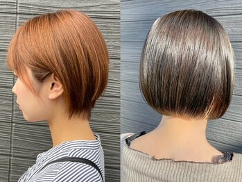 琉月 枝松店の写真/顔の骨格・首がきれいに見えるショートヘアをご提案♪計算されたカットであなたの魅力を引き出します―*