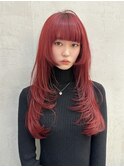 髪質改善/レイヤー/オリーブグレー/小顔に見せるヘア/大宮