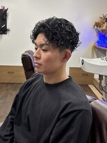 バタクラン(BATACLAN) センターパート/カーリーパーマ/メンズ/眉毛/メンズカット