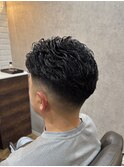 MEN’S HAIR/サーフカール/刈り上げセンターパート/印西市